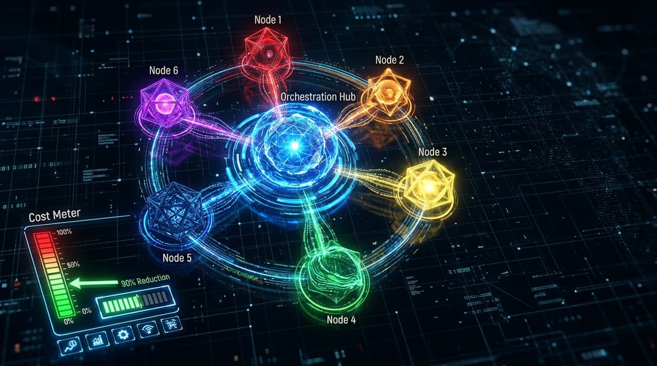 Six LLMs, One Router, 90% Cost Reduction: Multi-Model Orchestration That Ships