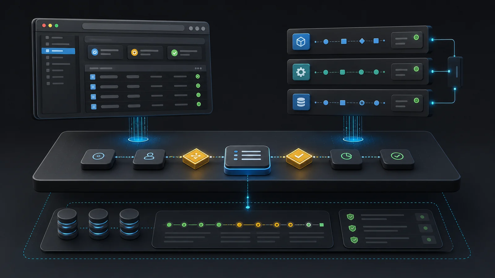 Human browser interface and agent tool-call interface connected to the same underlying job model, state, and audit layer